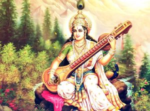 saraswati-001-300x222 Knowledge Base  Indian gods and music instruments: The divine connection